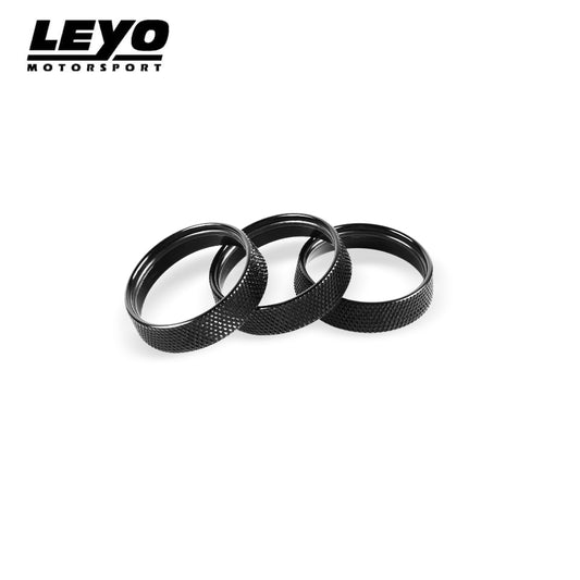 Leyo Motorsport Billet Aluminum Knobs (3 pcs) (Black)