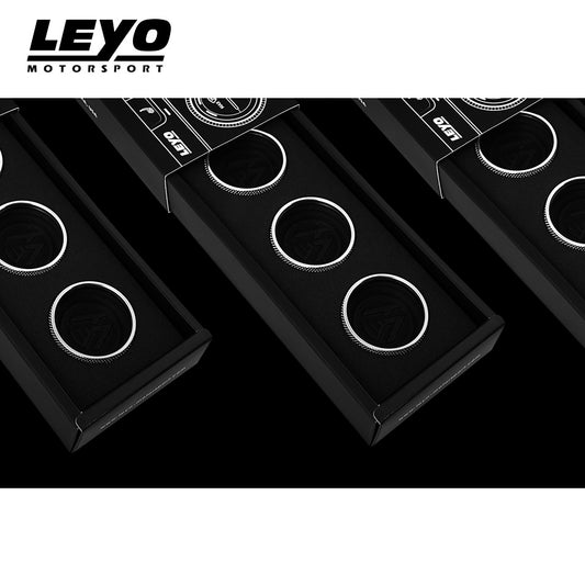 Leyo Motorsport Billet Aluminum Knobs (3 pcs) (Silver)