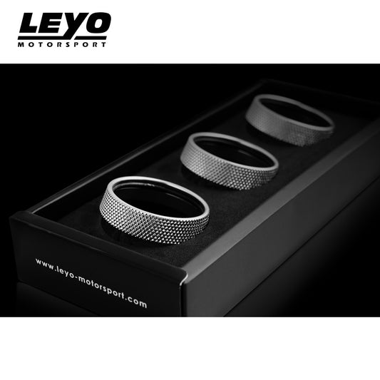 Leyo Motorsport Billet Aluminum Knobs (3 pcs) (Silver)