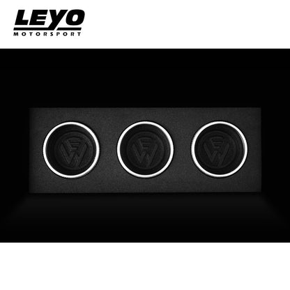Leyo Motorsport Billet Aluminum Knobs (3 pcs) (Silver)