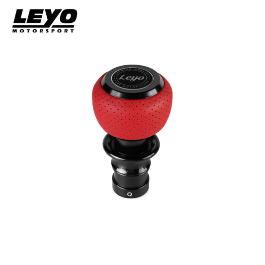 Leyo Red Nappa DSG Shift Knob (Black Anodized)
