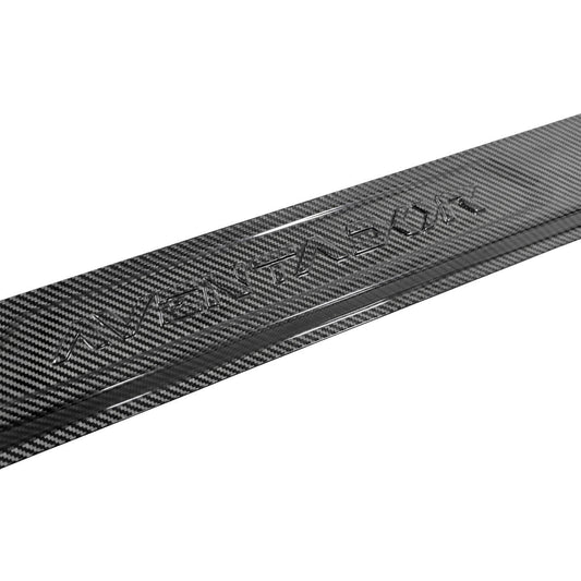 Fabspeed Carbon Fiber Embossed Door Sills - Lamborghini Aventador (FS-CF-LAM-AVDS)