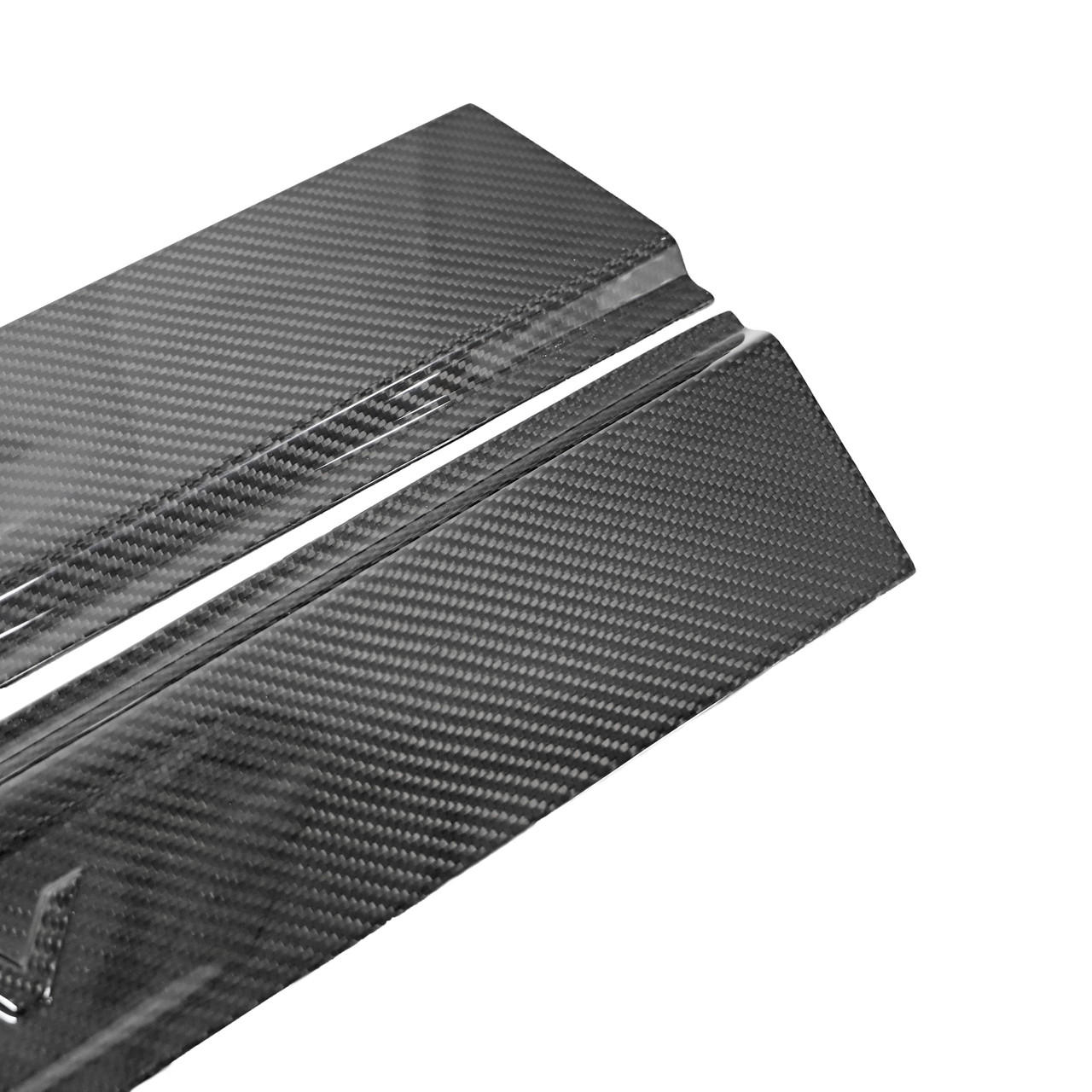 Fabspeed Carbon Fiber Embossed Door Sills - Lamborghini Aventador (FS-CF-LAM-AVDS)