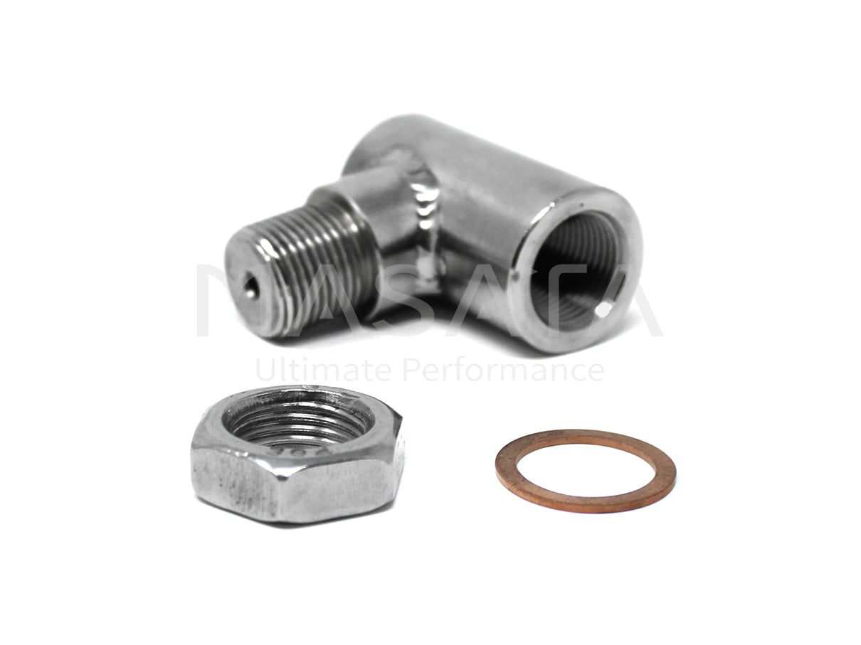 Masata BMW N55 Lambda Spacer Fooler O2 Oxygen Sensor Boss Stainless Steel (M2, M135i, M235i, 335i & 435i)
