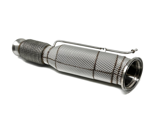 Masata BMW B58 F20 F32 G30 Catted Downpipe With Heat Shield - 200 Cell (Inc. M140i, 340i, 540i, & 740i) (OPF Models Only)