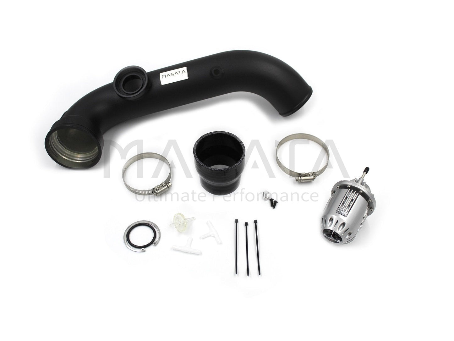 Masata BMW N54 E82 E90 E92 Aluminium Chargepipe with HKS BOV Blow Off Valve (1M, 135i & 335i)