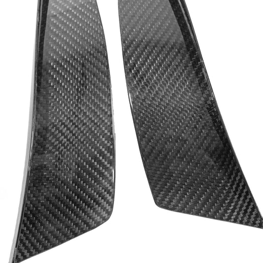 Fabspeed Carbon Fiber GT4 Version Front Bumper Canards - McLaren 570S/540C/570GT (FS-CF-MCL-GT4FC)