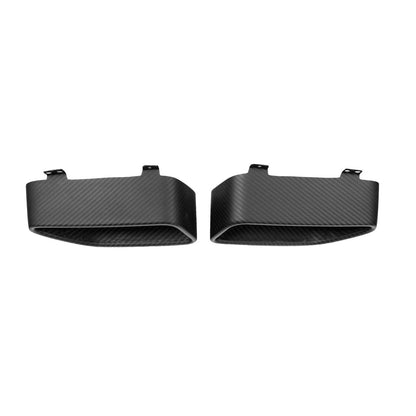 Fabspeed Carbon Fiber Silver Mesh Tail Pipe Tips - McLaren MP4-12C/650S (FS-CF-MCL-TMFSM-12C)