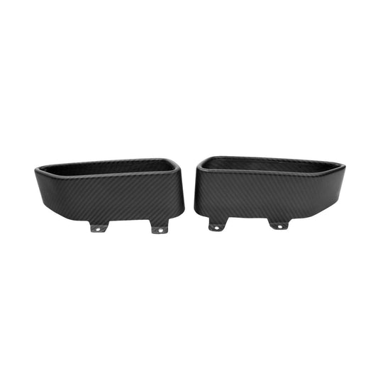 Fabspeed Carbon Fiber Matte Finish Carbon Tail Pipe Tips - McLaren MP4-12C/650S McLaren (FS-CF-MCL-TPFM-650S)