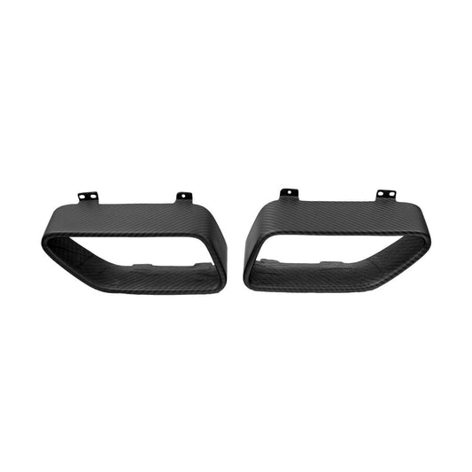 Fabspeed Carbon Fiber Matte Finish Carbon Tail Pipe Tips - McLaren MP4-12C/650S McLaren (FS-CF-MCL-TPFM-650S)