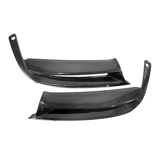 Fabspeed Carbon Fiber Right and Left Lower Rear Bumper Panel Finishers - Porsche 981 Boxster Cayman (FS-CF-POR-981RB)