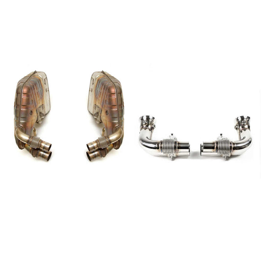 Fabspeed Porsche 997.2 GT3 / GT3 RS Side Muffler Bypass Pipes 2010-2011 (FS.POR.9972GT3.SMBX)