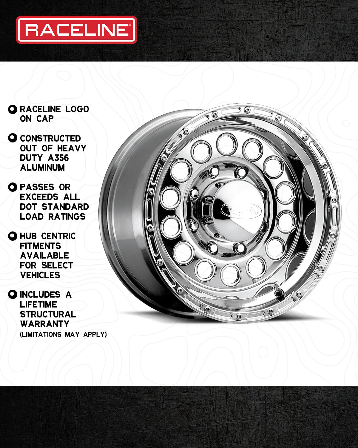 Raceline Wheel (887-Rockcrusher) Polished Finish