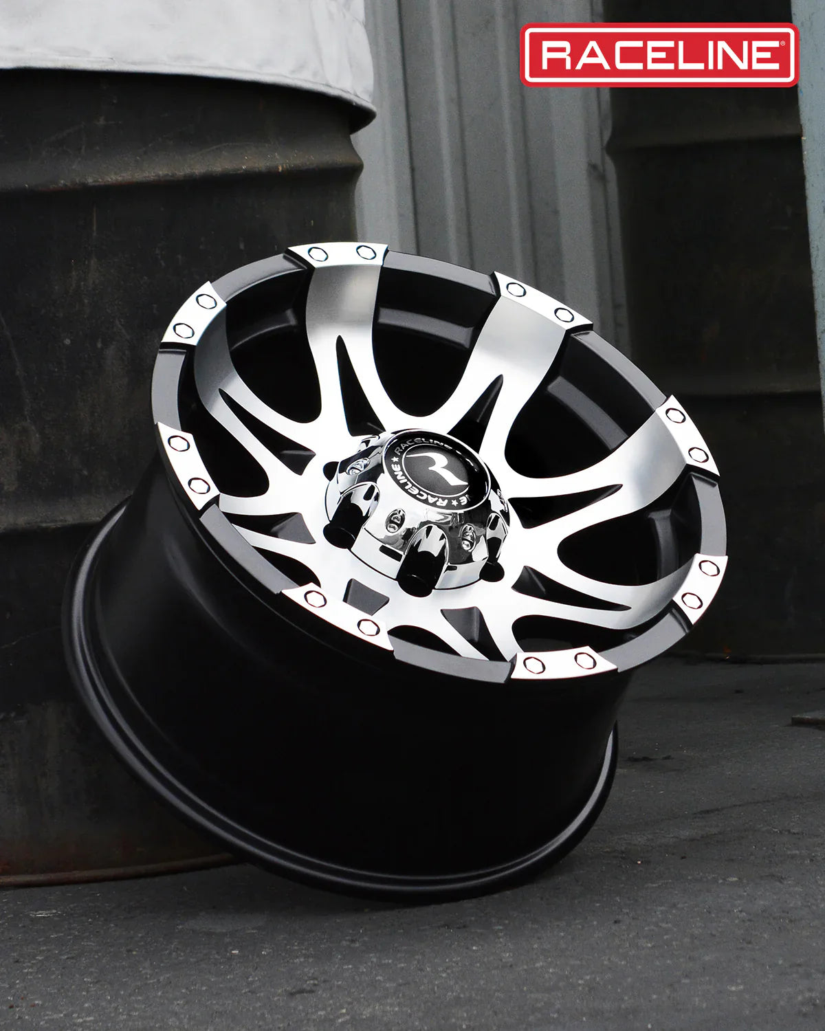 Raceline Wheel (982-Raptor) Black Machined Finish