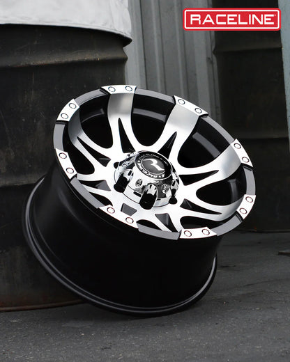 Raceline Wheel (982-Raptor) Black Machined Finish
