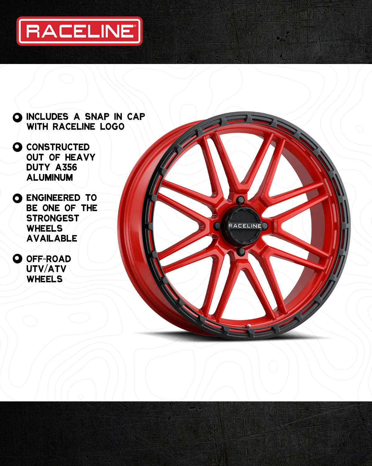 Raceline Wheel (A11R-KrankXL) Gloss Red Finish