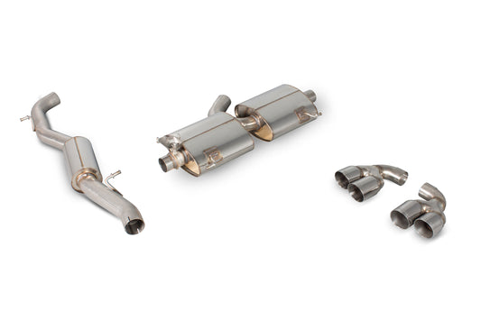 Audi S1 2.0 TFSI Quattro Resonated Cat-Back System With Electronic Valves (SAU045D)