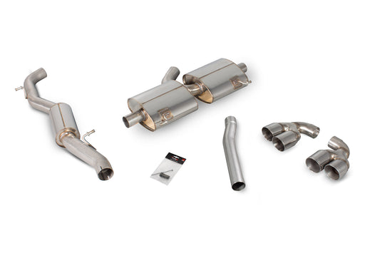 Audi S1 2.0 TFSI Quattro Resonated Cat-Back System Without Valves (SAU047D)