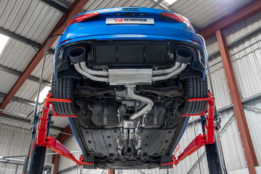 Audi RS3 8V Facelift  (GPF And Non GPF Models) Resonated Cat/GPF-Back System Without Valves (SAU080CF)