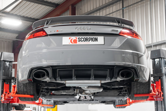 Audi TT-RS Mk3 Coupe  (GPF And Non GPF Models) Resonated Cat/GPF-Back System With Valves (SAU081CF)