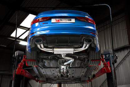 Audi RS3 Saloon 8V  (GPF And Non-GPF Models) Resonated Cat/GPF-Back System Without Valves (SAU084CF)