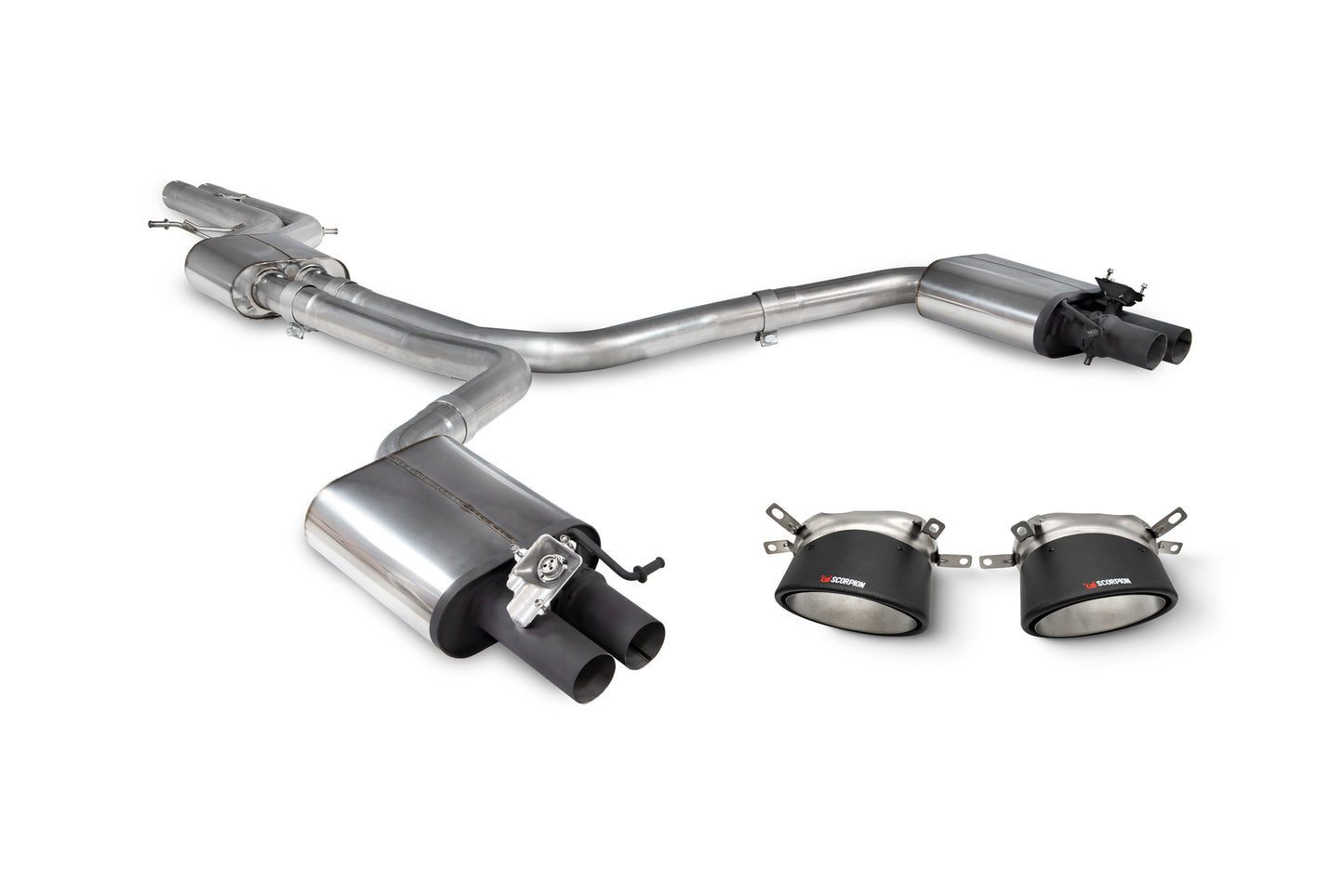 Audi RS6 Avant C7 Resonated Half System With Trims (SAU087CF)