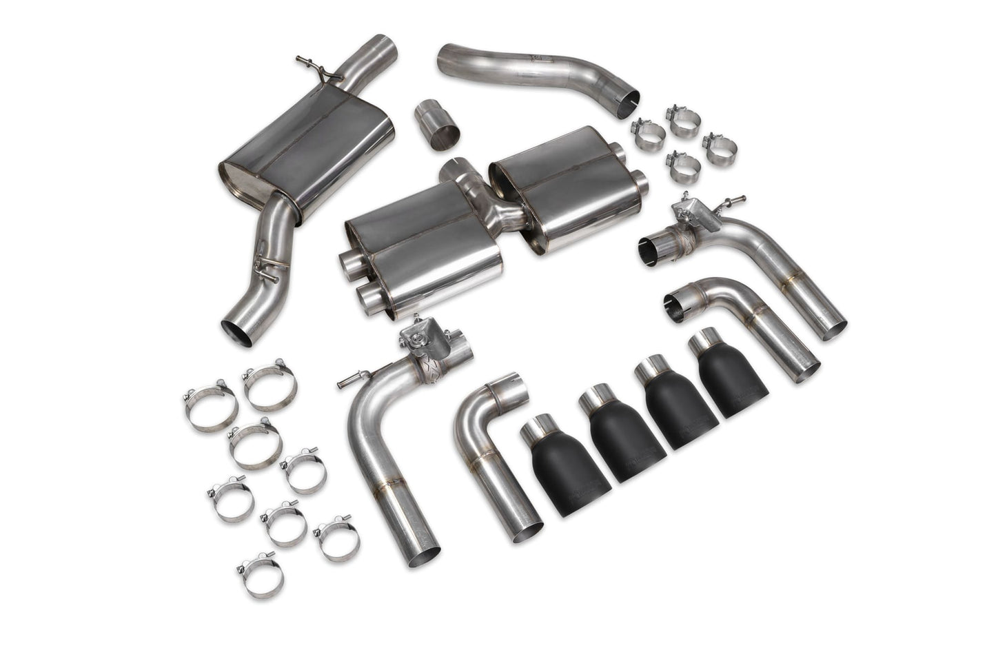 Audi S3 Saloon 8V Resonated Cat/GPF-Back System With Valves (SAU096C)