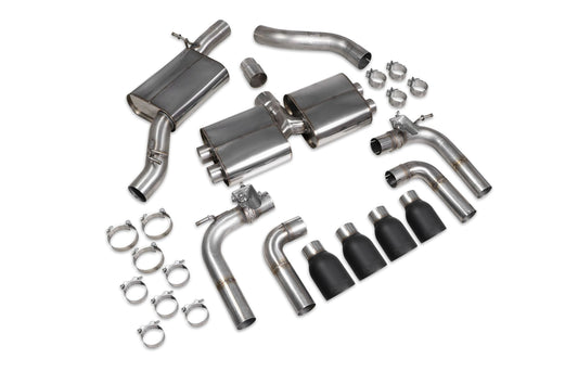 Audi S3 Saloon 8V Resonated Cat/GPF-Back System With Valves (SAU096C)