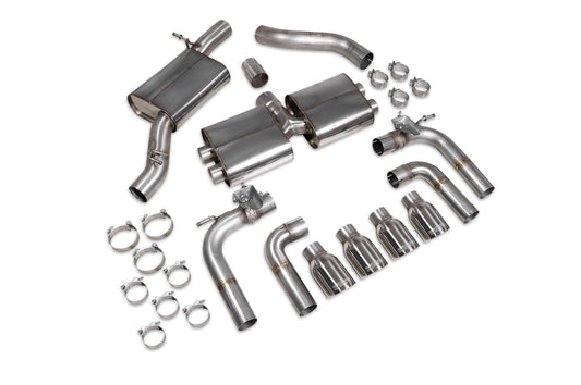 Audi S3 Saloon 8V Resonated Cat/GPF-Back System With Valves (SAU096)
