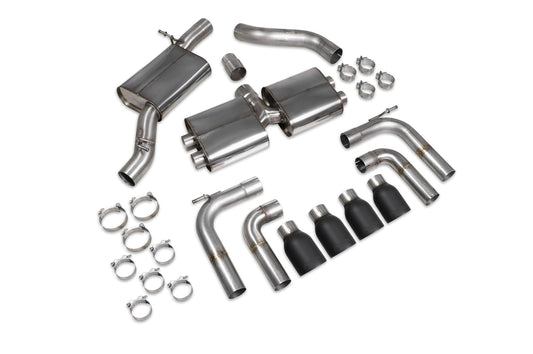 Audi S3 Saloon 8V Resonated Cat/GPF-Back System Without Valves (SAU097C)