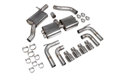 Audi S3 Saloon 8V Resonated Cat/GPF-Back System Without Valves (SAU097)