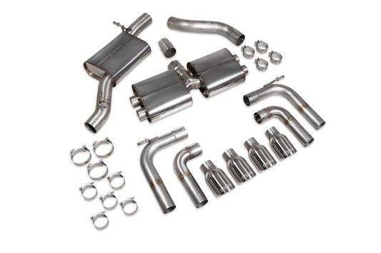 Audi S3 Saloon 8V Resonated Cat/GPF-Back System Without Valves (SAU097)