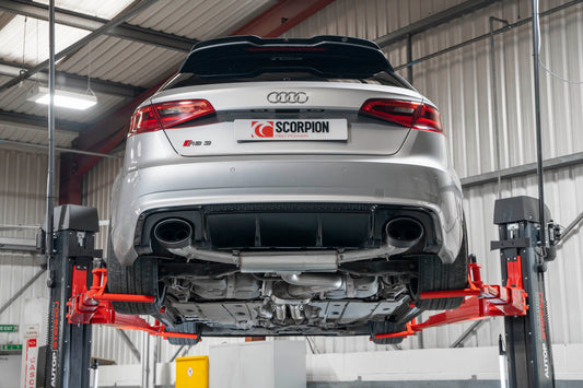 Audi RS3 8V Pre-Facelift Resonated Cat-Back System With Valves (SAU106CF)