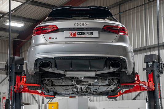 Audi RS3 8V Pre-Facelift Resonated Cat-Back System Without Valves (SAU107CF)