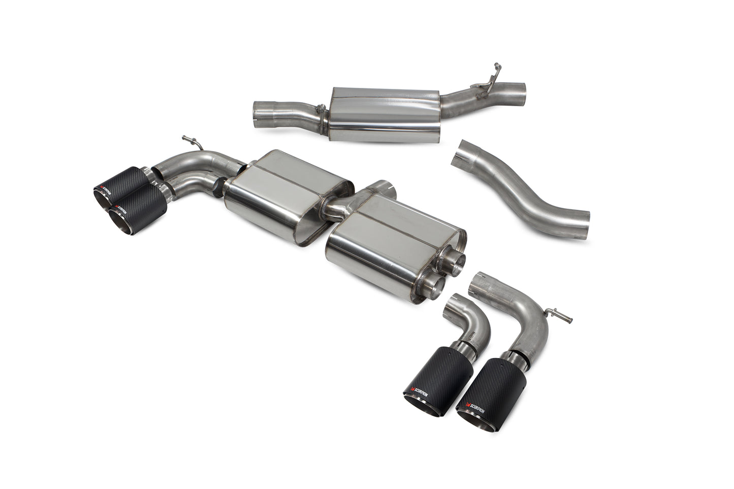 Audi S3 3-Door/Sportback 8V Resonated Cat/GPF-Back System Without Valves (SAU109CF)