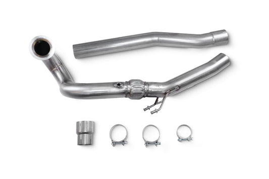 Audi S3 8Y Sportback & Saloon , Vw Golf Mk8 R, Non-GPF Models De-Cat Turbo Downpipe (SAUC118)