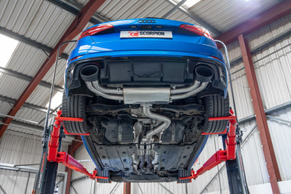 Audi RS3 8V Facelift  (GPF And Non GPF Models) Non-Res Cat/GPF-Back System Without Valves (SAUS080CF)