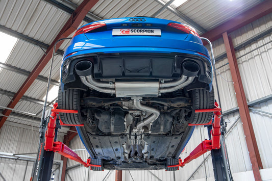 Audi RS3 8V Facelift  (GPF And Non GPF Models) Non-Res Cat/GPF-Back System Without Valves (SAUS080CF)