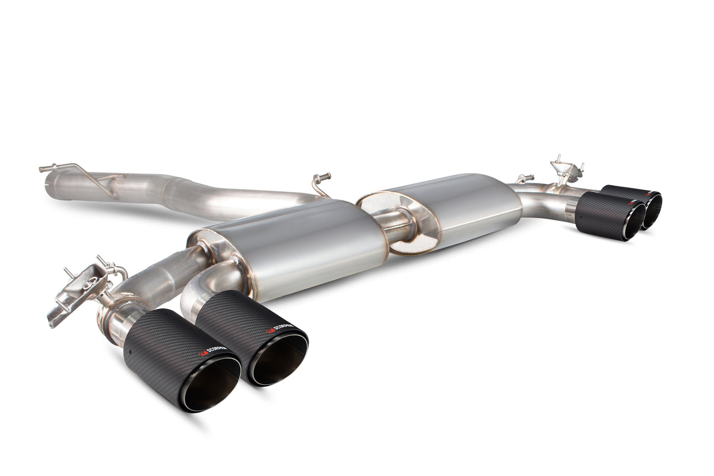 Audi SQ2 Non-Res GPF-Back System With Electronic Valves (SAUS090CF)