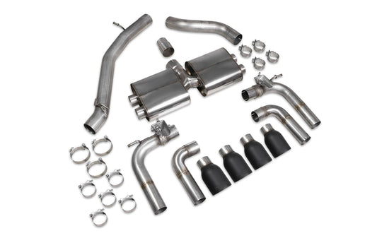 Audi S3 Saloon 8V Non-Resonated Cat/GPF-Back System With Valves (SAUS096C)
