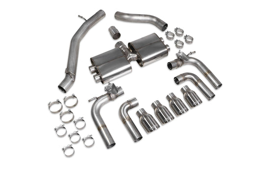 Audi S3 Saloon 8V Non-Resonated Cat/GPF-Back System With Valves (SAUS096)