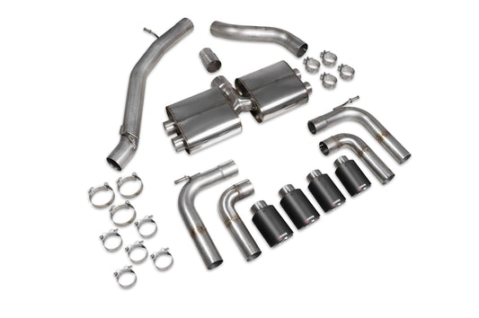 Audi S3 Saloon 8V Non-Resonated Cat/GPF-Back System Without Valves (SAUS097CF)