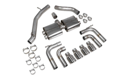 Audi S3 Saloon 8V Non-Resonated Cat/GPF-Back System Without Valves (SAUS097)