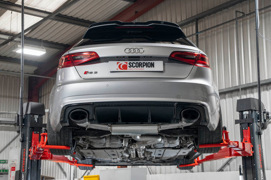 Audi RS3 8V Pre-Facelift Non-Res Cat-Back System With Valves (SAUS106CF)