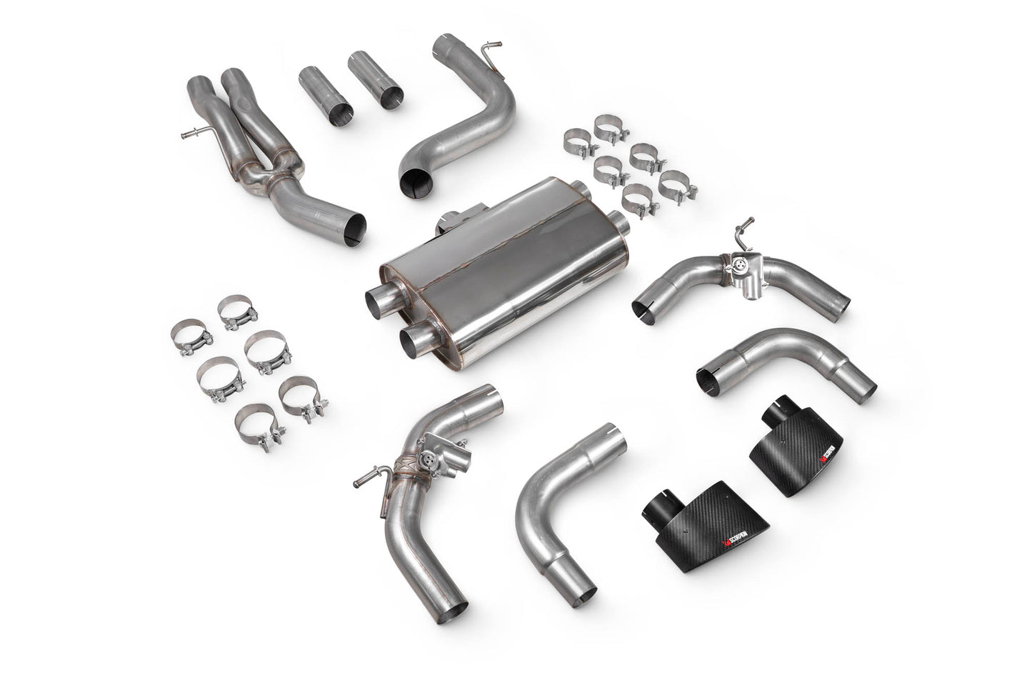 Audi RS3 8V Pre-Facelift Non-Res Cat-Back System With Valves (SAUS106CF)