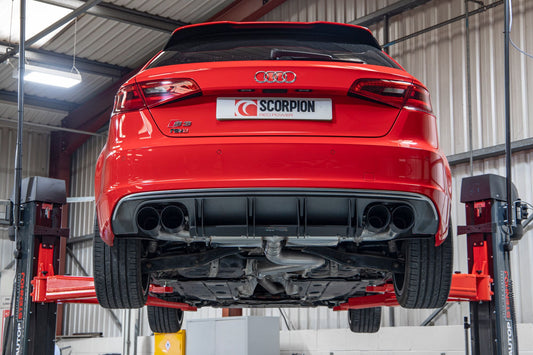 Audi S3 3-Door/Sportback 8V Non-Resonated Cat/GPF-Back System With Valves (SAUS108C)