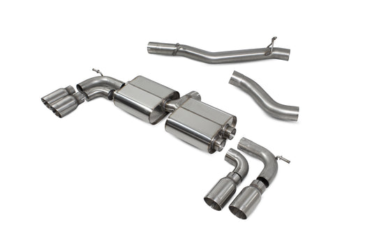 Audi S3 3-Door/Sportback 8V Non-Resonated Cat/GPF-Back System Without Valves (SAUS109)