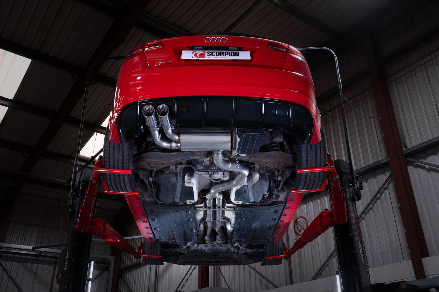 Audi RS3 8P Non-Resonated Secondary Cat-Back System (SAUS114)