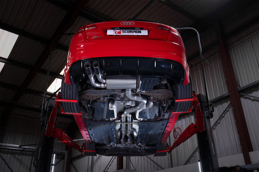 Audi RS3 8P Non-Resonated Secondary Cat-Back System (SAUS114CF)