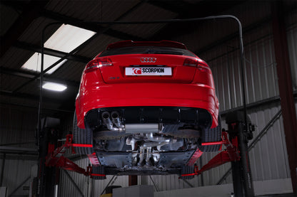 Audi RS3 8P Non-Resonated Secondary Cat-Back System (SAUS114CF)